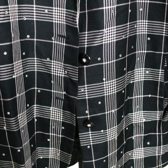 Vintage 80s Criscione X Cache Jacket Blazer with Rhinestones Size Petite S - Picture 4 of 5